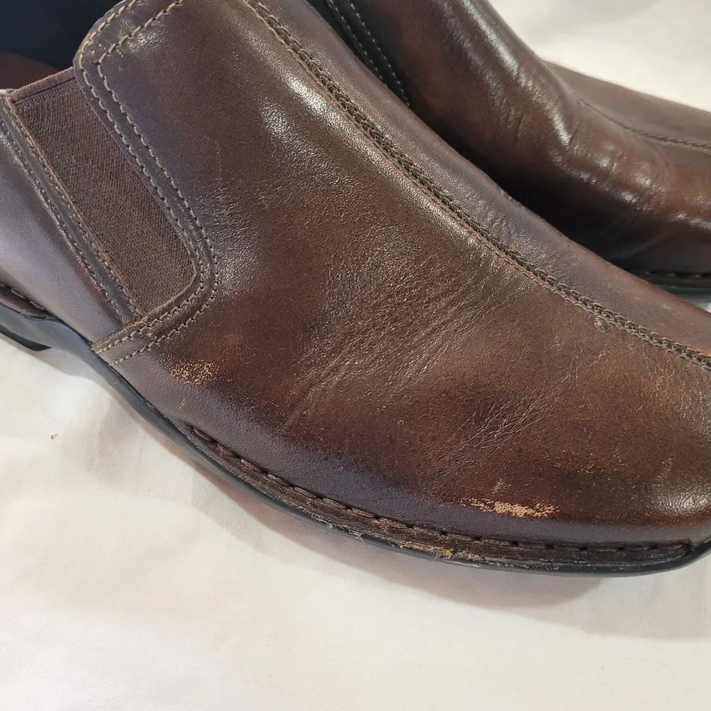 Cole Haan Size 8 Brown Zeno II Men's Slip On Leather Dress Shoes Loafer